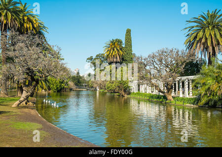 Centre-ville de Buenos Aires dans les parcs de quartier connu sous le nom de Palermo Palermo Woods Banque D'Images