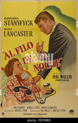 Désolés, Faux numéro - affiche de film espagnol Banque D'Images