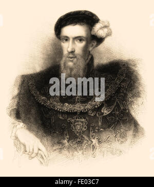 Henry Howard, comte de Surrey, 1516 - 1547, un poète anglais, Banque D'Images