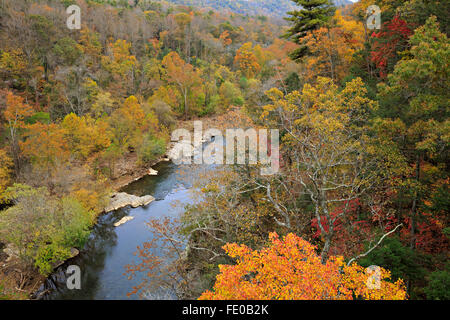 Roanoke River Gorge, Blue Ridge Parkway, Virginie Banque D'Images