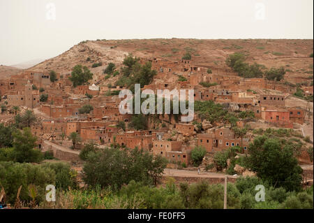 Village berbère, Maroc Banque D'Images