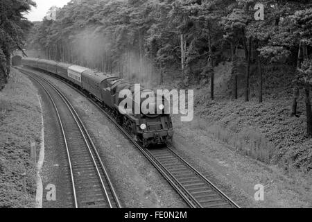 British Rail d'origine numéro 34060 loco vapeur Banque D'Images