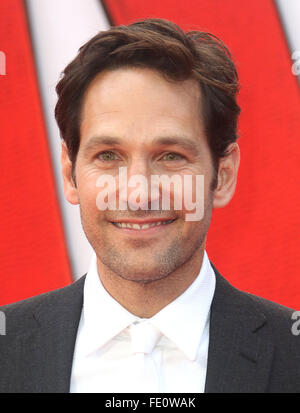 Jul 08, 2015 - Londres, Angleterre, Royaume-Uni - Paul Rudd fréquentant Ant-Man première européenne, Odeon Leicester Square Banque D'Images