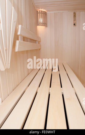Hammam ou Sauna en bois pour un style de vie sain Banque D'Images