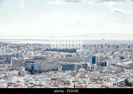 Le Pirée est une ville portuaire de la région de l'Attique, Grèce. Le Pirée est situé à l'intérieur de la zone urbaine d'Athènes. Banque D'Images