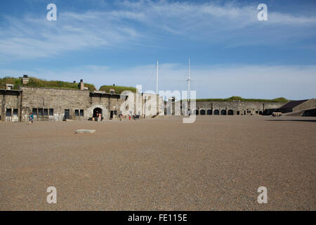 La Citadelle Fort (fort George) à Halifax, au Canada. Le fort date du xviiie siècle. Banque D'Images