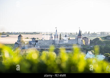 L'été jour Kamenetz-Podolsk forteresse Banque D'Images