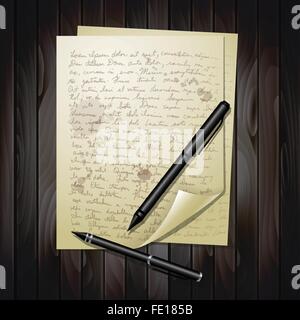 Plusieurs feuilles de papier blanc Illustration de Vecteur