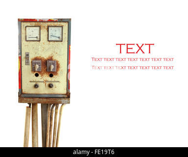 Panneau de contrôle isolé Banque D'Images