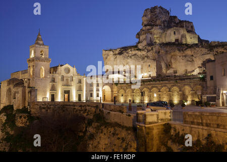 Église de Santa Maria de Idris et San Giovanni in Monterrone, Matera, Basilicate, Italie Banque D'Images