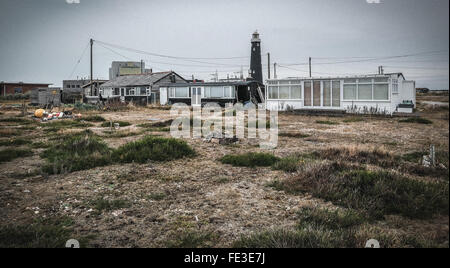 Avec de vieux dormeur Shed Light House Banque D'Images