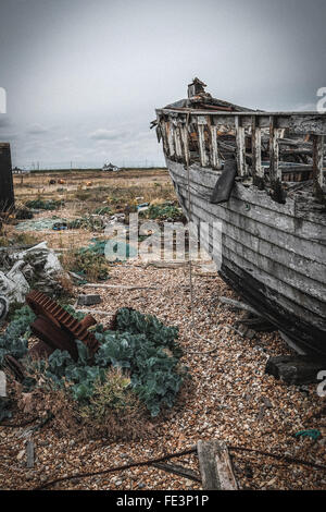 Voile sur la plage de dormeur, Kent, UK Banque D'Images