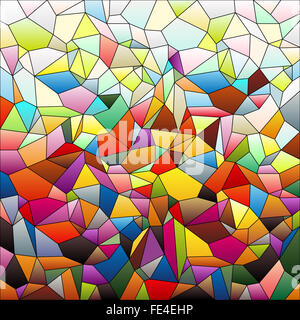 Petite mosaïque de carreaux colorés, fun fond abstract Banque D'Images