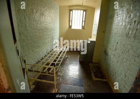 La prison de Dorchester HMP, cellule de prison, Dorset, Angleterre, Royaume-Uni Banque D'Images