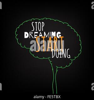 Idées intelligentes dans le cerveau Illustration de Vecteur