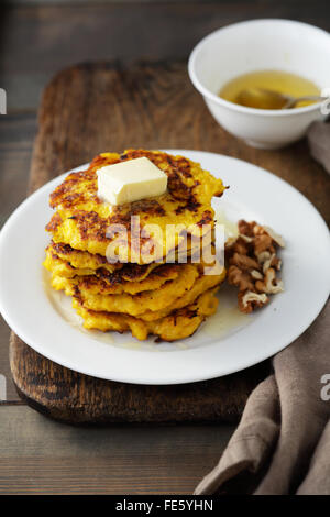 Pancakes potiron sucré, de l'alimentation Banque D'Images