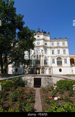 Le château de Ploskovice - célèbre château baroque, République Tchèque Banque D'Images