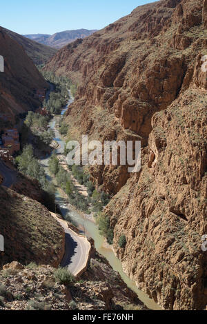 Gorges du Dadès, Haut Atlas, Maroc, Souss-Massa-Draâ Banque D'Images