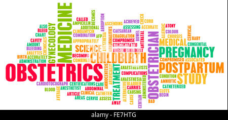 L'obstétrique ou l'obstétricien Domaine médical comme de l'art spécialisés Banque D'Images