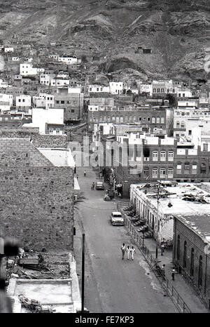 Position de première ligne Tawahi Aden Yémen 1967 retrait britannique Banque D'Images