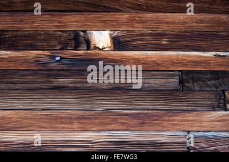 Vieux bois texture sur un élévateur à grain de l'Idaho Banque D'Images