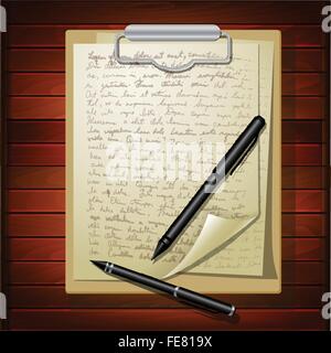 Plusieurs feuilles de papier blanc Illustration de Vecteur