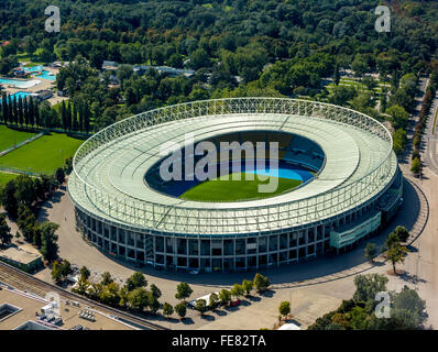 Vue aérienne, stade Ernst Happel, stade national de Vienne, Vienne, Vienne, Autriche, Europe, vue aérienne, les oiseaux-lunettes vue aérienne, Banque D'Images