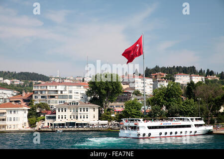 Croisière sur le Bosphore, Istanbul, Turquie Banque D'Images