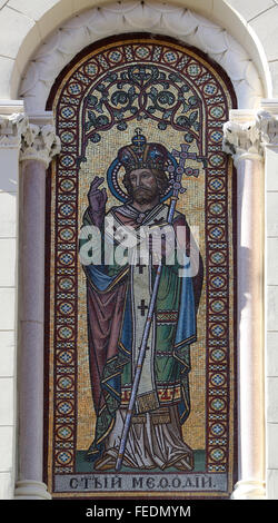 Saint Methodius, Église gréco-catholique de Saint Cyrille et Méthode à Zagreb, Croatie Banque D'Images