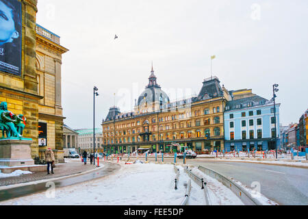 Danemark Copenhague - le 5 janvier 2011 : Street view sur le Magasin du Nord en hiver. Magasin du Nord est une chaîne de Danois Banque D'Images