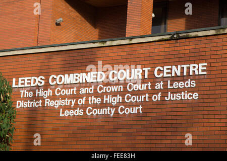 Le Centre judiciaire combiné Leeds, West Yorkshire, Royaume-Uni Banque D'Images