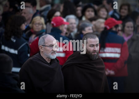 Rome, Italie. 05Th Feb 2016. Rome. Procession avec les reliques de Padre Pio et San Leopoldo pour le Jubilé de la miséricorde Crédit : Andrea Ronchini/Pacific Press/Alamy Live News Banque D'Images