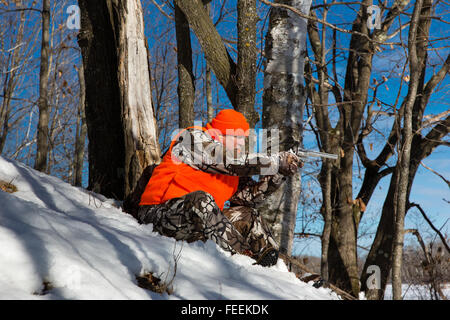 La fin de saison, le Wisconsin hunter Banque D'Images