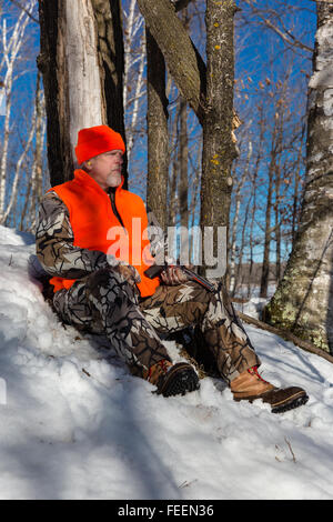 La fin de saison, le Wisconsin hunter Banque D'Images