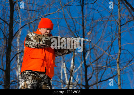 La fin de saison, le Wisconsin hunter Banque D'Images