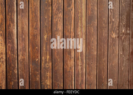 Vieux plancher en bois marron pour la texture ou l'arrière-plan Banque D'Images