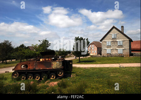 La formation de l'armée MOD village près de Brecon UK Banque D'Images