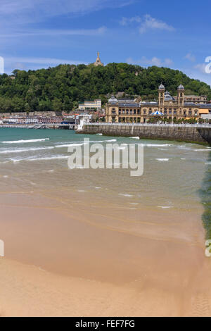 Playa de la Concha, San Sebastian Banque D'Images