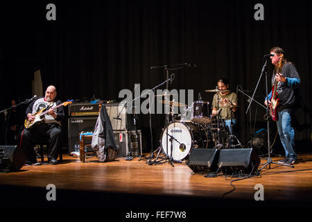 Varese Italie. Le 05 février 2016. L'American Electric blues chanteur auteur-compositeur et guitariste Théodore Joseph Horowitz connu sur scène comme Popa Chubby il se produit au Teatro Nuovo pendant le "Big Bad et belle Tour' Credit : Rodolfo Sassano/Alamy Live News Banque D'Images