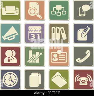 Les icônes simples Illustration de Vecteur