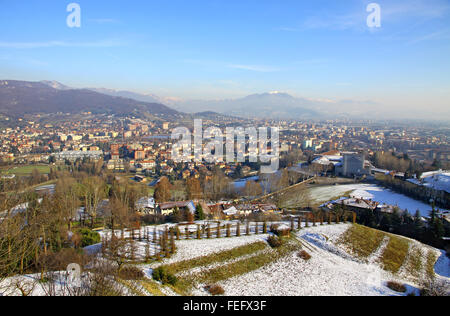 Vue panoramique de la ville de Bergame, Italie Banque D'Images