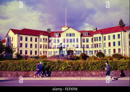Pionnier de l'Alaska Accueil à Sitka, Alaska, USA. Banque D'Images