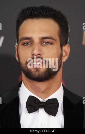 Madrid, Espagne. Feb 6, 2016. Jésus Castro assiste à Goya Cinema Awards 2016 au Centro de Congresos Príncipe Felipe, le 6 février 2016 à Madrid, Espagne. Crédit : Jack Abuin/ZUMA/Alamy Fil Live News Banque D'Images