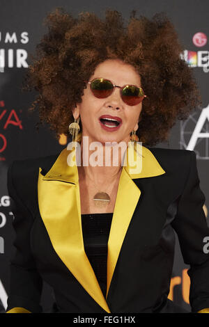 Madrid, Espagne. Feb 6, 2016. Victoria Abril assiste à Goya Awards 2016 Cinéma au Centro de Congresos Príncipe Felipe, le 6 février 2016 à Madrid, Espagne. Crédit : Jack Abuin/ZUMA/Alamy Fil Live News Banque D'Images