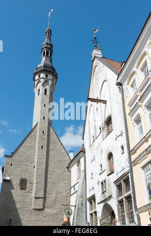 Tour de ville de Tallinn de Vanaturu kael, Vieille Ville, Tallinn, Tartu County, République d'Estonie Banque D'Images