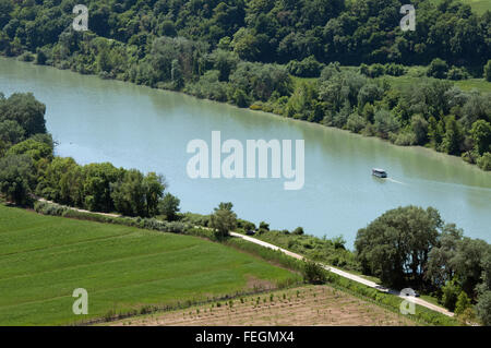 Tibre dans la Réserve Naturelle Régionale Nazzano Tevere-Farfa, lazio, Italie Banque D'Images