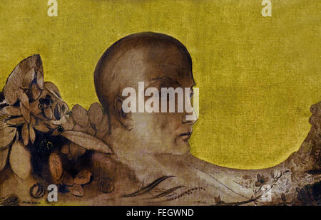 Le Regard - Regarder 1900 Odilon Redon Français France 1840-1916 Banque D'Images