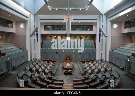 Chambre des représentants du Parlement fédéral Chambres House Capital Hill Canberra ACT En Australie Banque D'Images