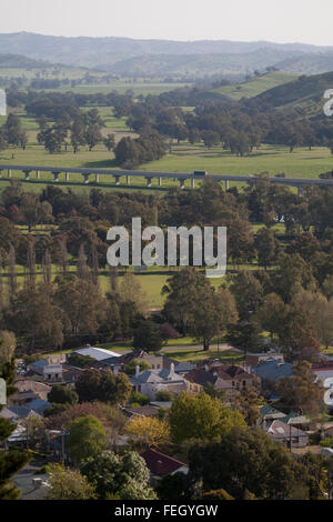 L'avis de Gundagai lookout de Gundagai New South Wales Australie Banque D'Images
