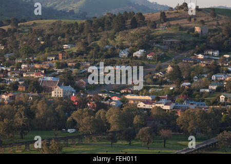 Coucher de soleil sur Gundagai New South Wales Australie Banque D'Images